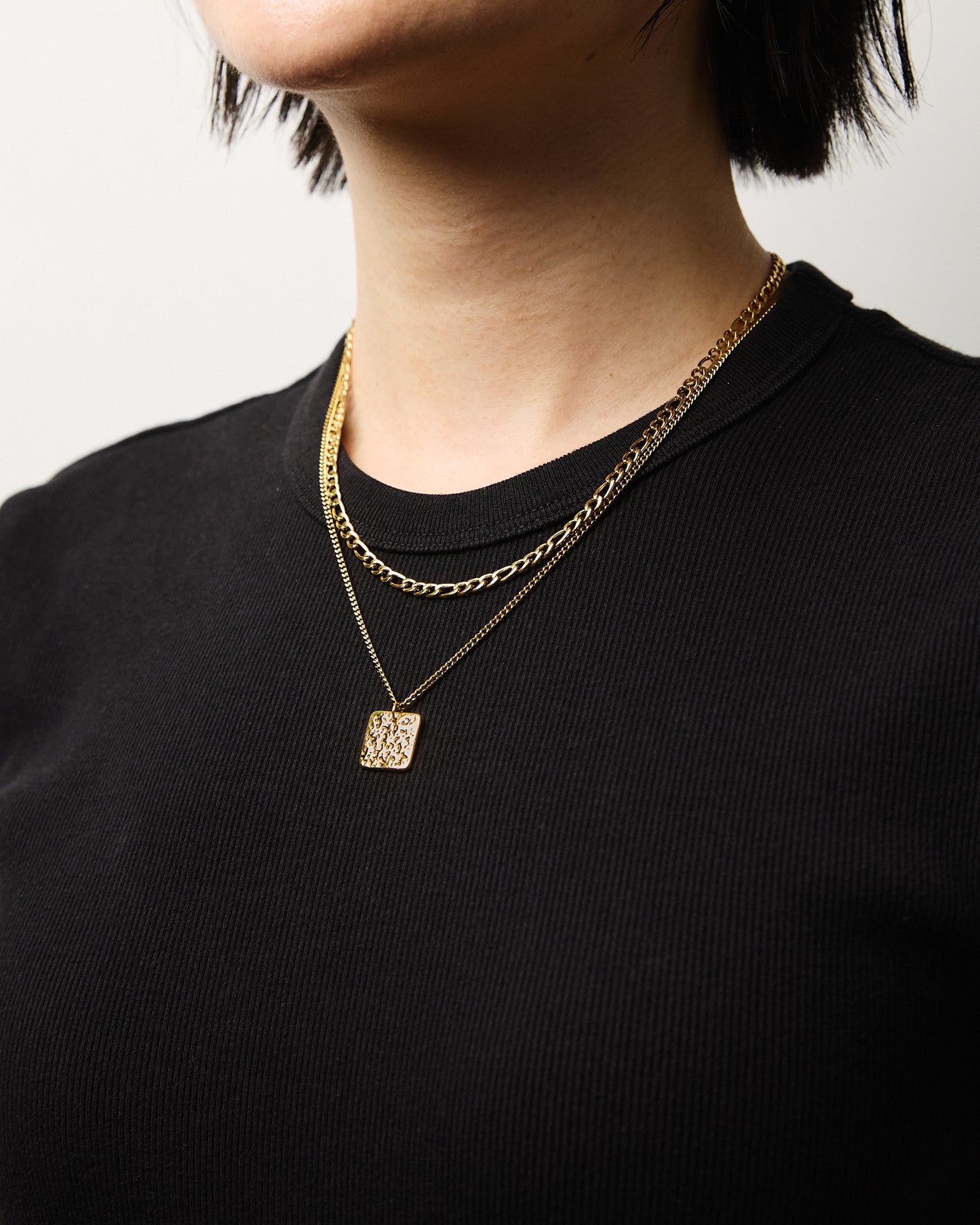 Layered Terra Necklace Gold