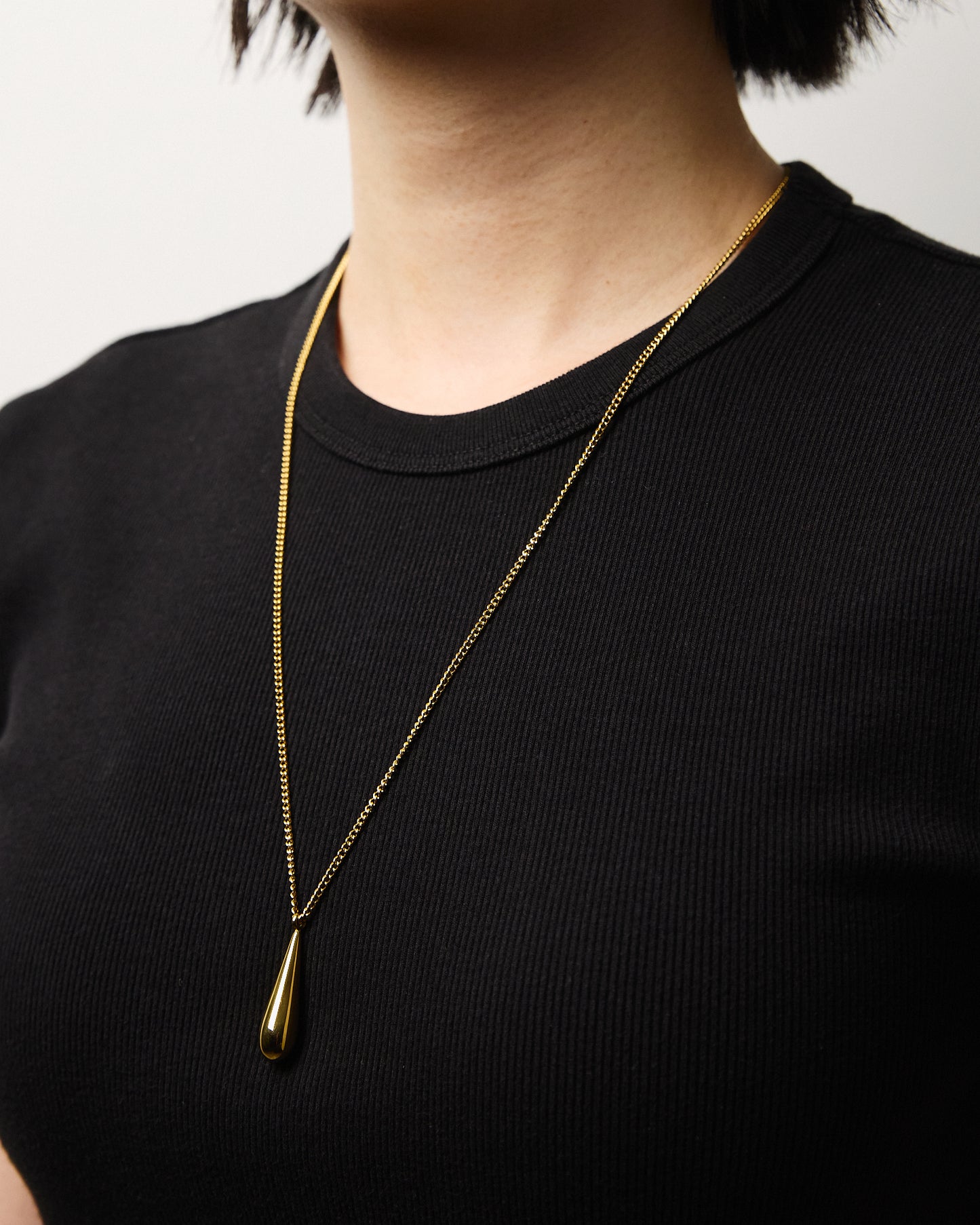 Dew Pendant Necklace Gold