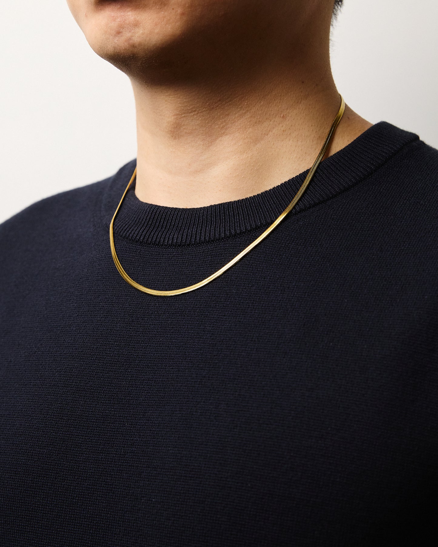 Herringbone Necklace Gold