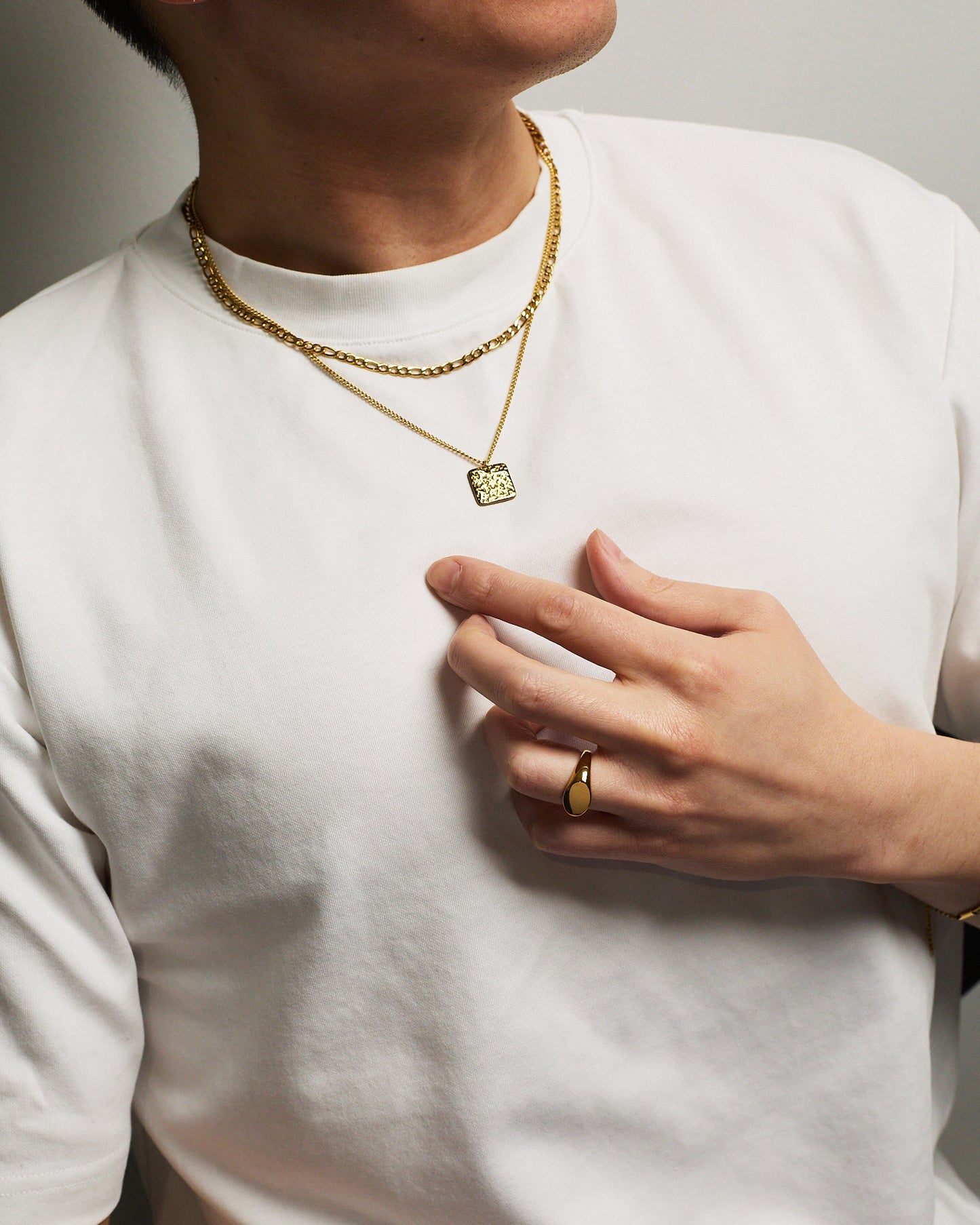 Layered Terra Necklace Gold