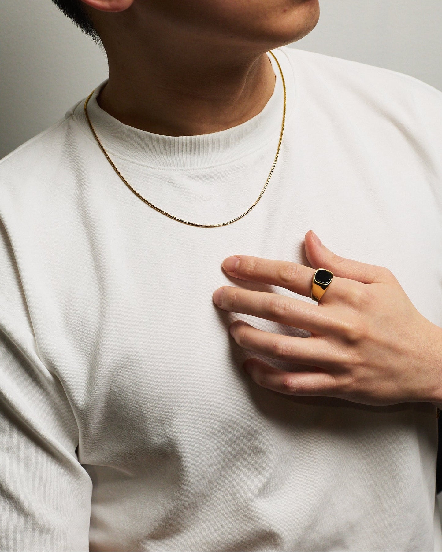 Noir Square Ring GOLD
