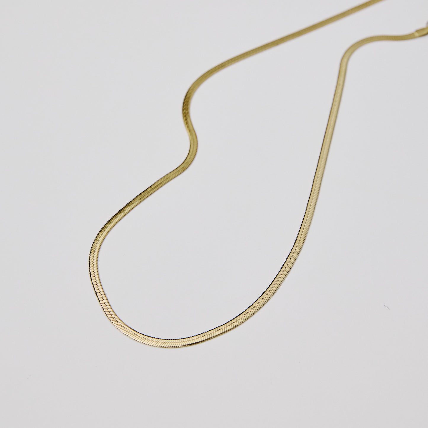 Herringbone Necklace Gold