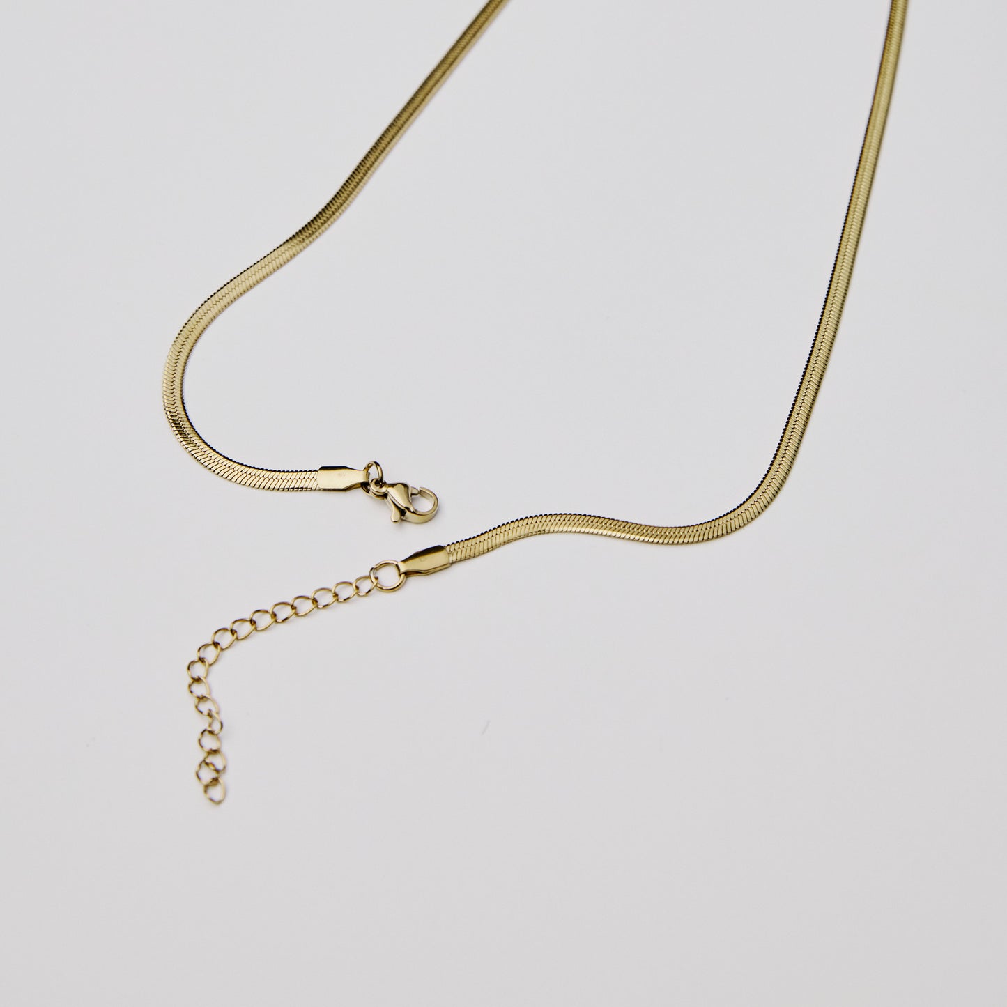 Herringbone Necklace Gold