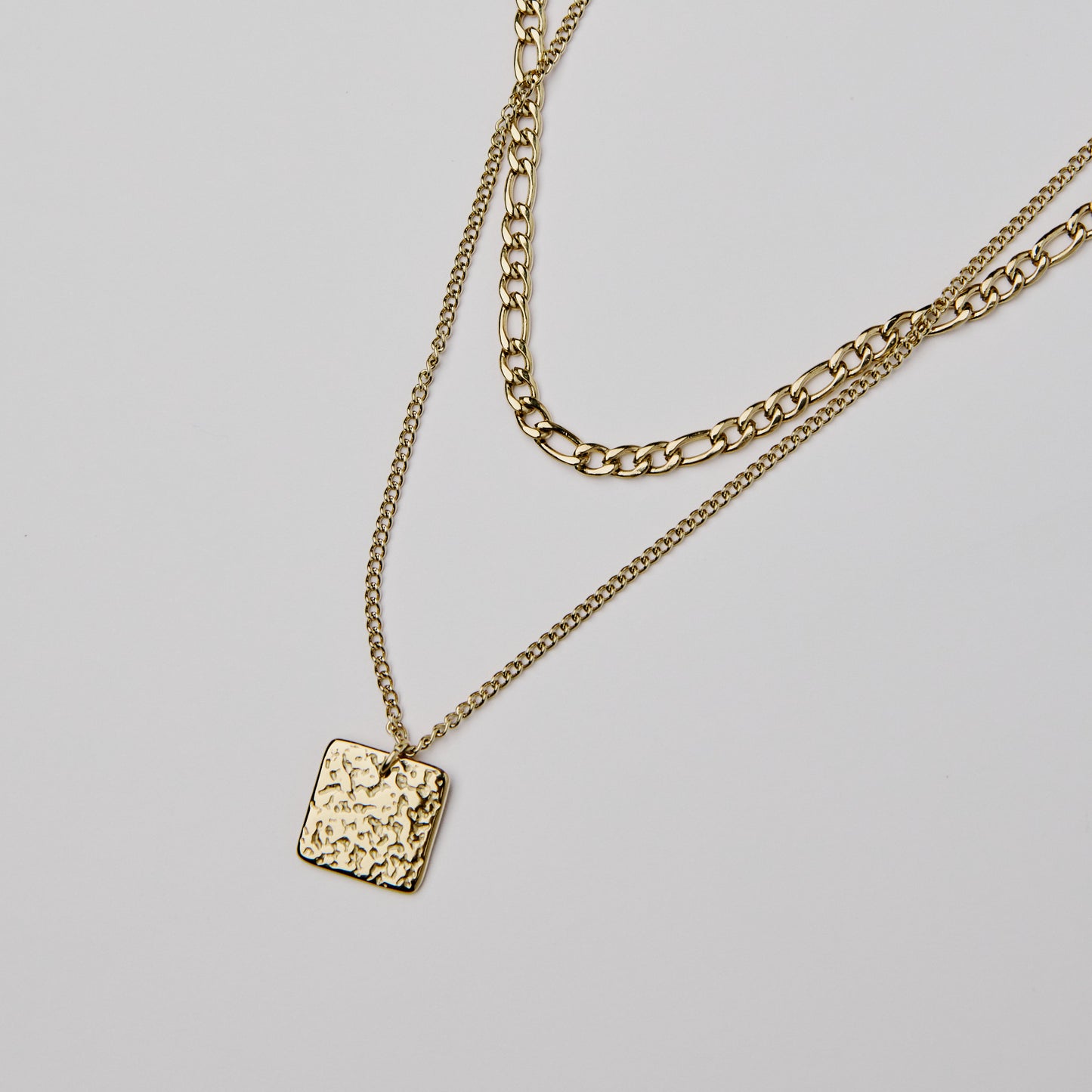 Layered Terra Necklace Gold