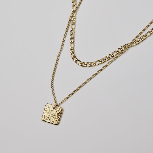 Layered Terra Necklace Gold